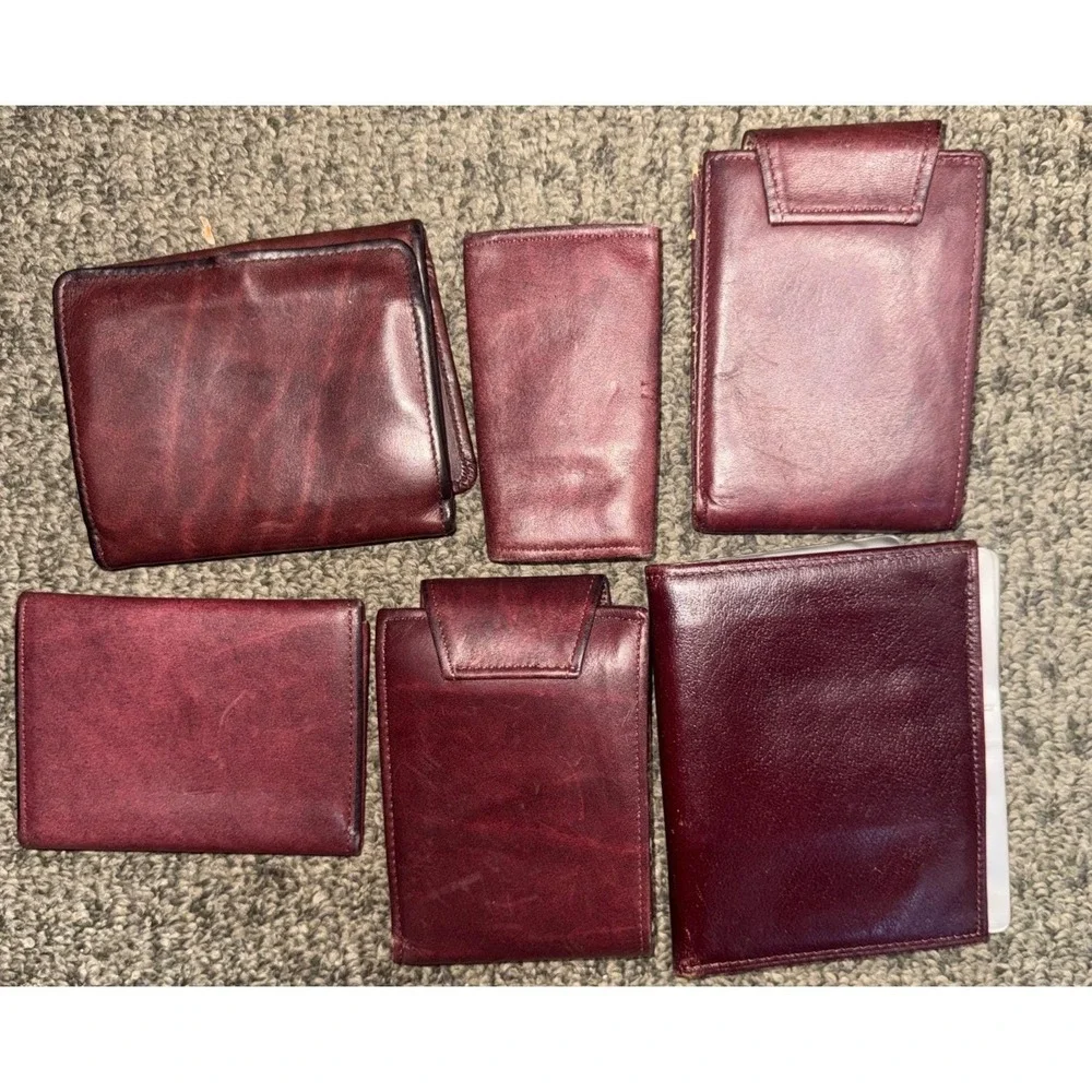 Rolf's Vintage Leather Women's Wallet, Card Holder Key Case Picture Case Read